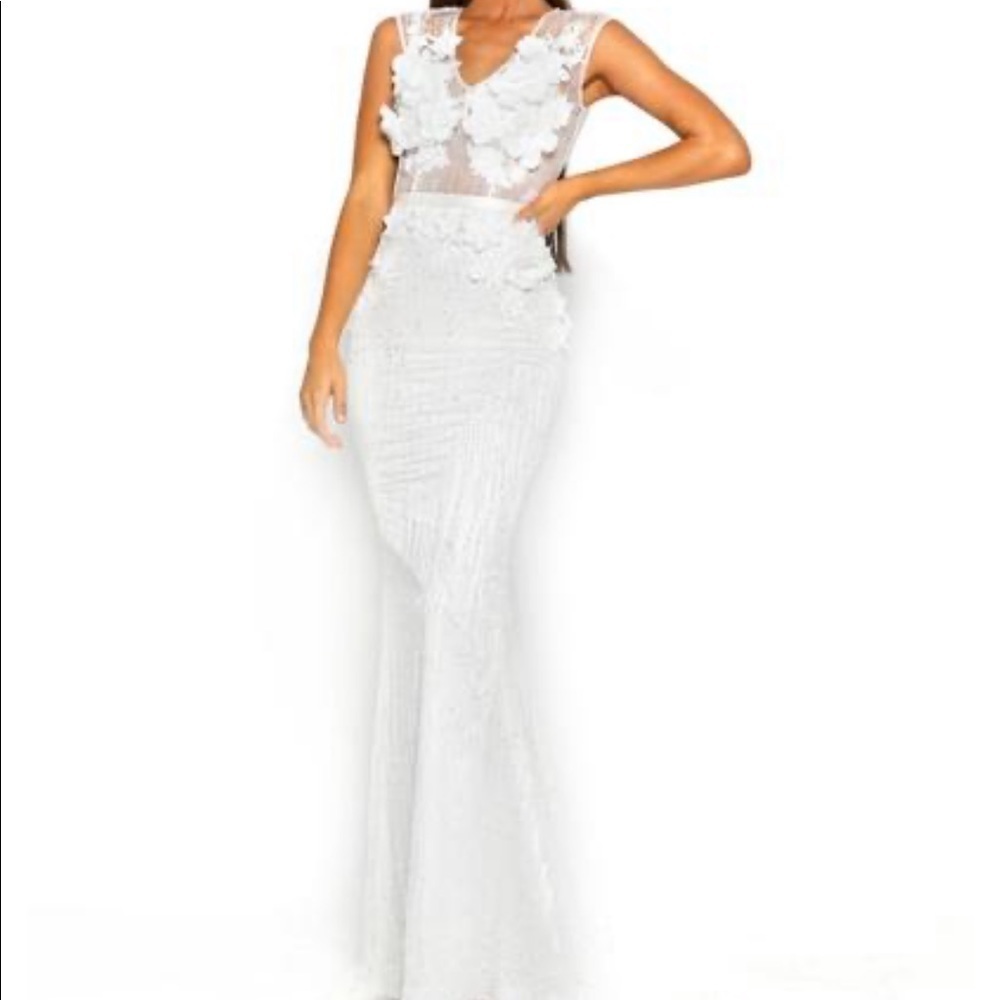 Portia & Scarlett white evening gown